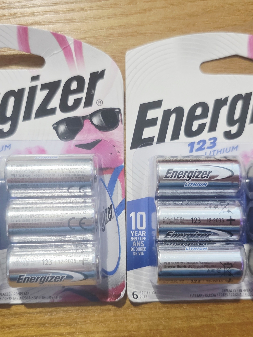 Energizer 123 3V Lithium Batteries Bundle (2 Packs, 12 Total Cells) NWT